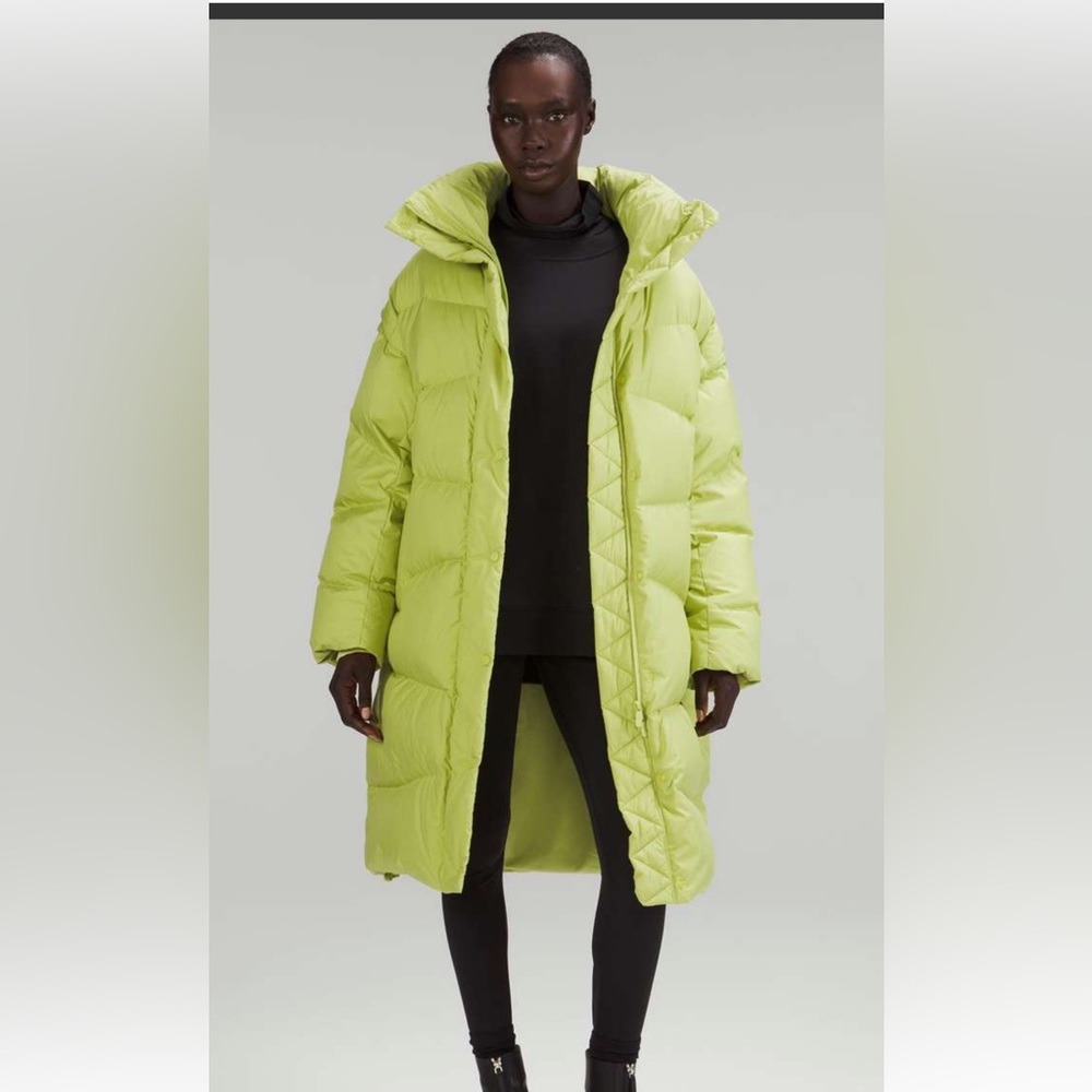 Lululemon Long Oversized Down Jacket Wasabi Green